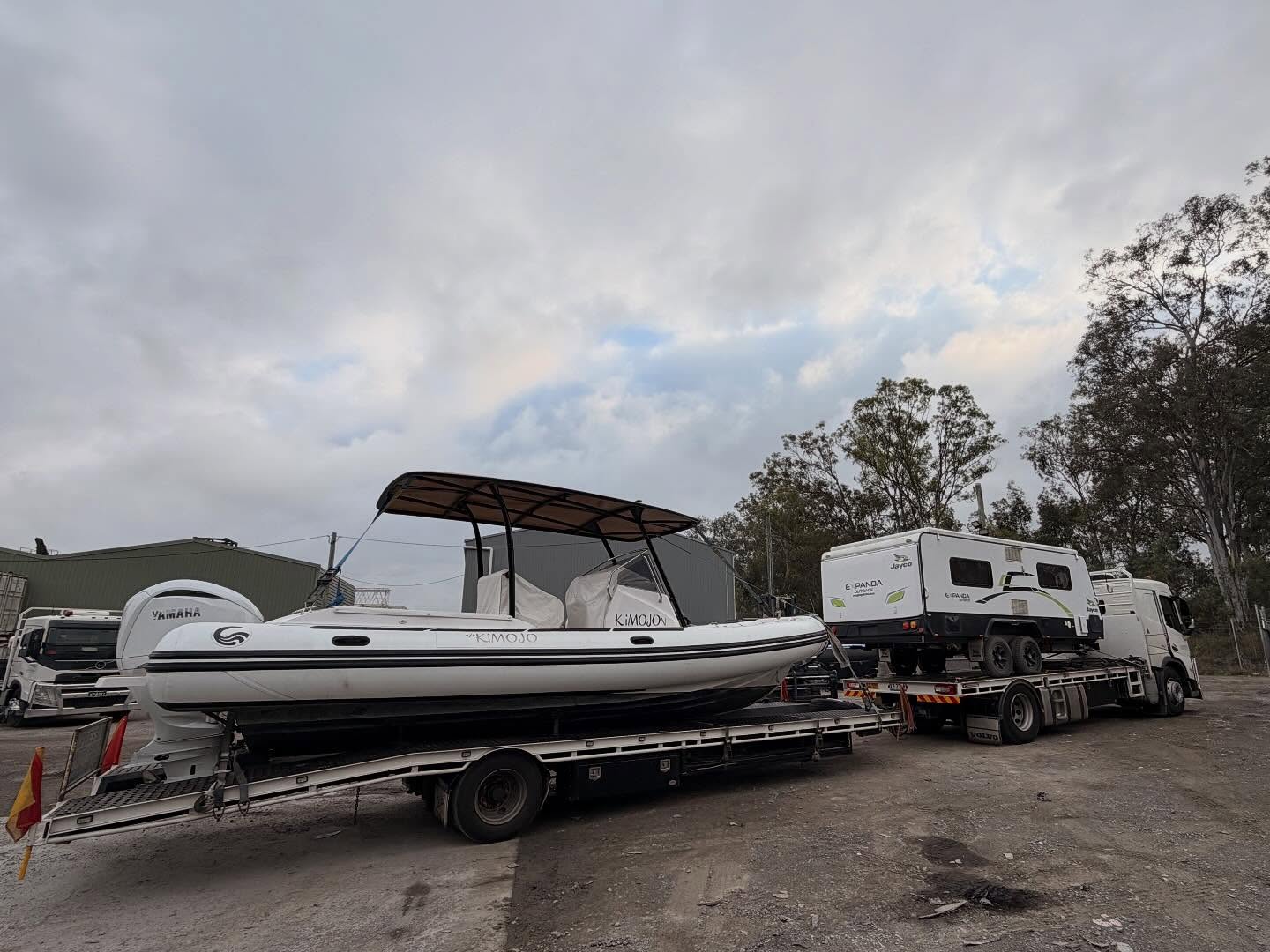 Caravan transport Tasmania
